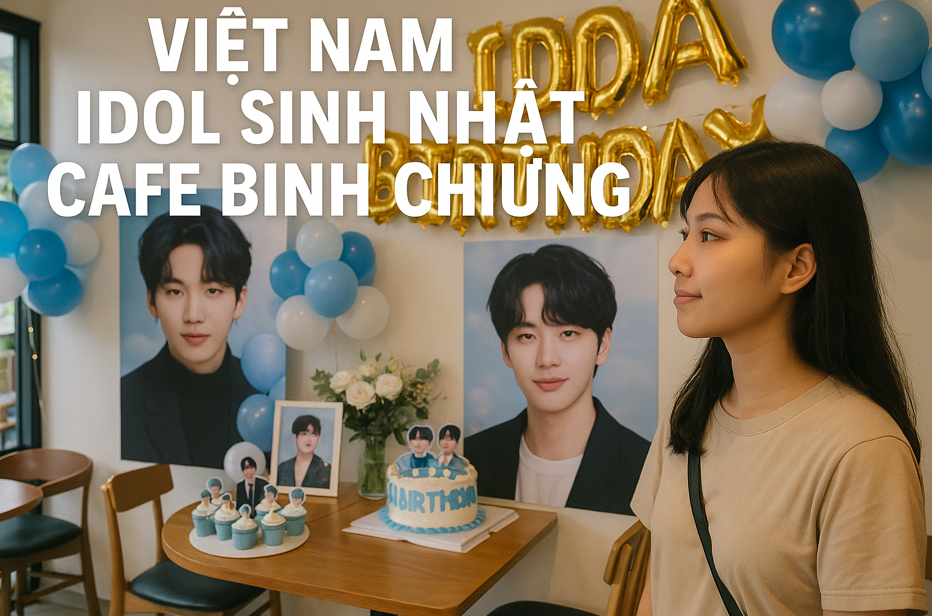베트남 아이돌 생일카페 방문기