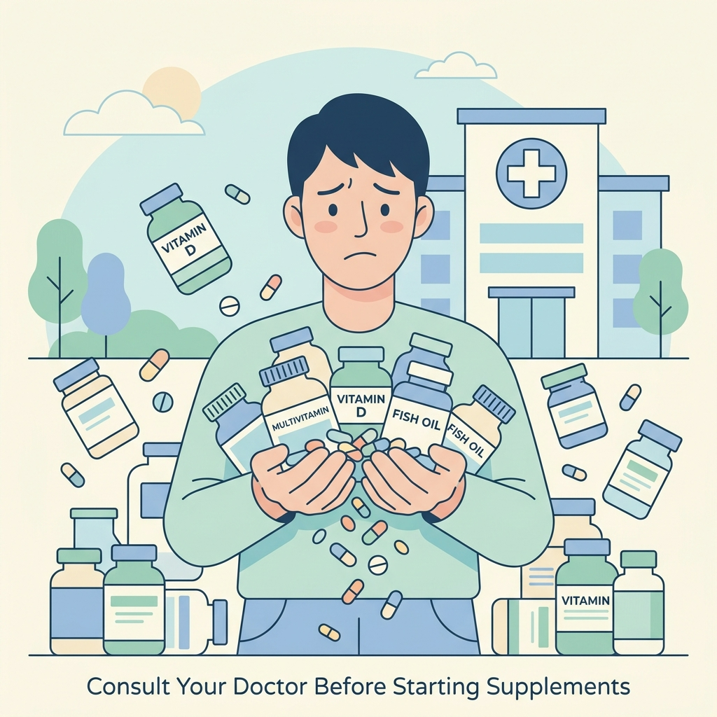 영양제 과다복용 우려 이미지