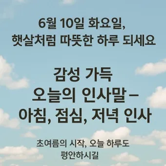 마음을 울리는 따뜻한 감성 인사말 모음 어떤 순간에 활용할까_15
