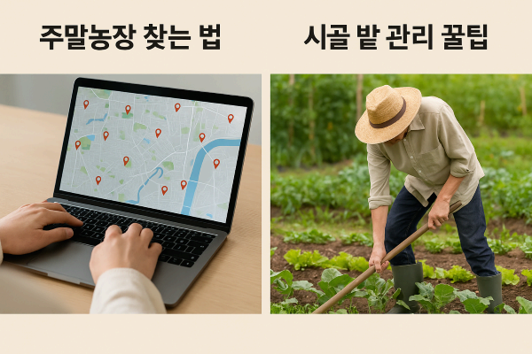 주말농장 분양 받는 법과 시골 밭 관리 꿀팁