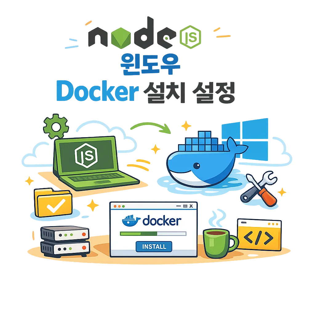 Node.js 윈도우 Docker 설치 설정 방법