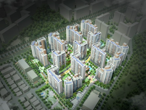 힐스테이트 e편한세상 문정 조감도