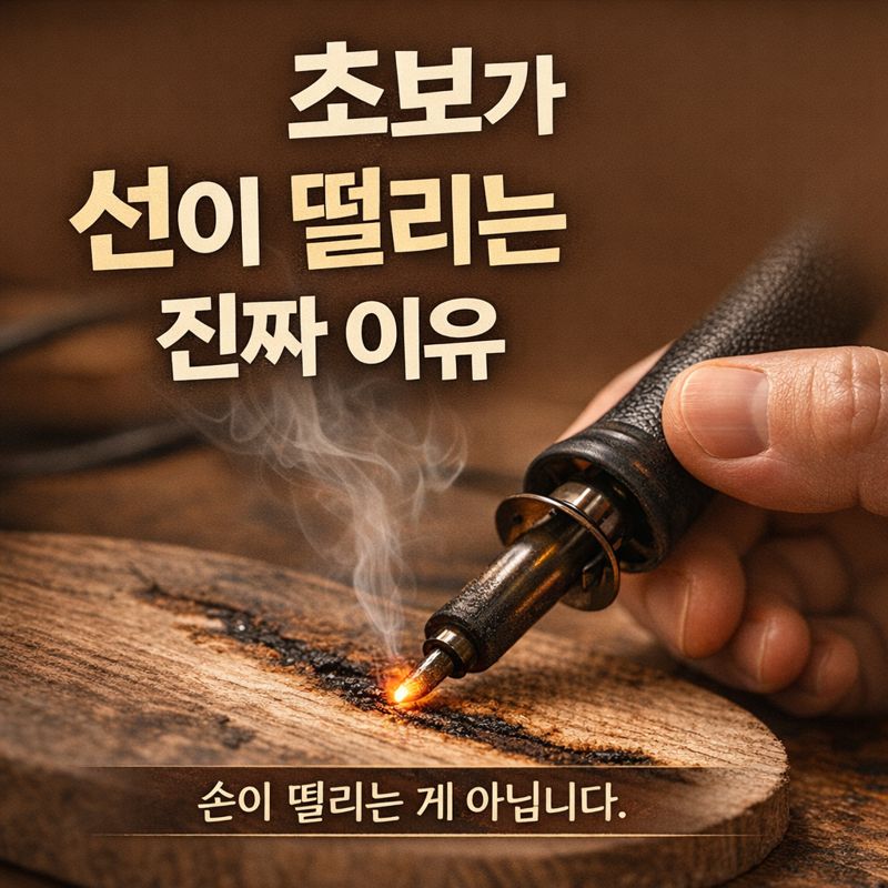 초보가 선이 떨리는 진짜 이유