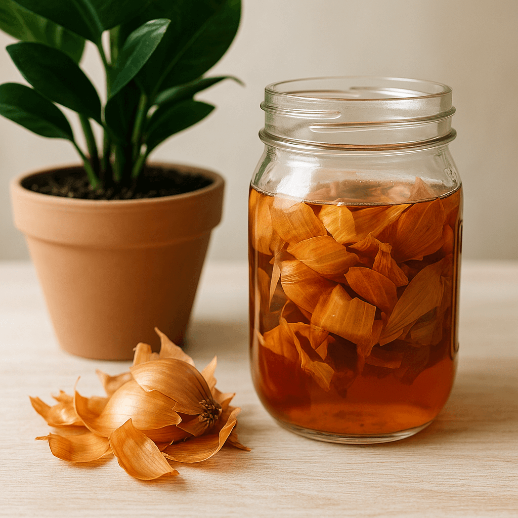 영파껍질로 만든 화분 비료