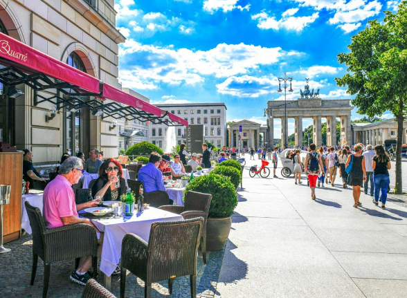 유럽-공원-카페