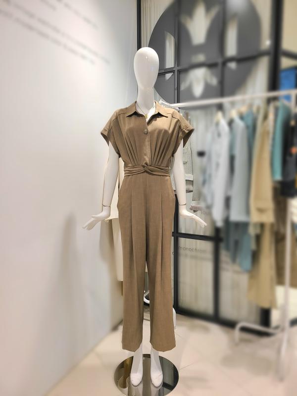 듀엘 핀턱꼬임점프수트 L222PSE062