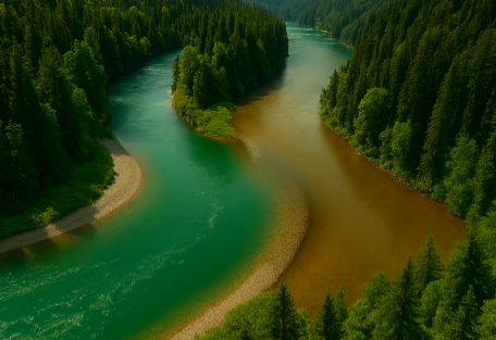 두갈래 물길의 계곡