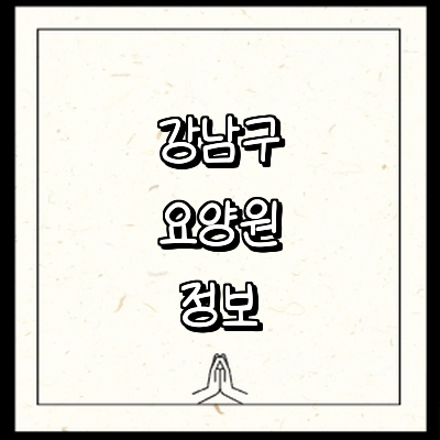 서울 강남구 요양원