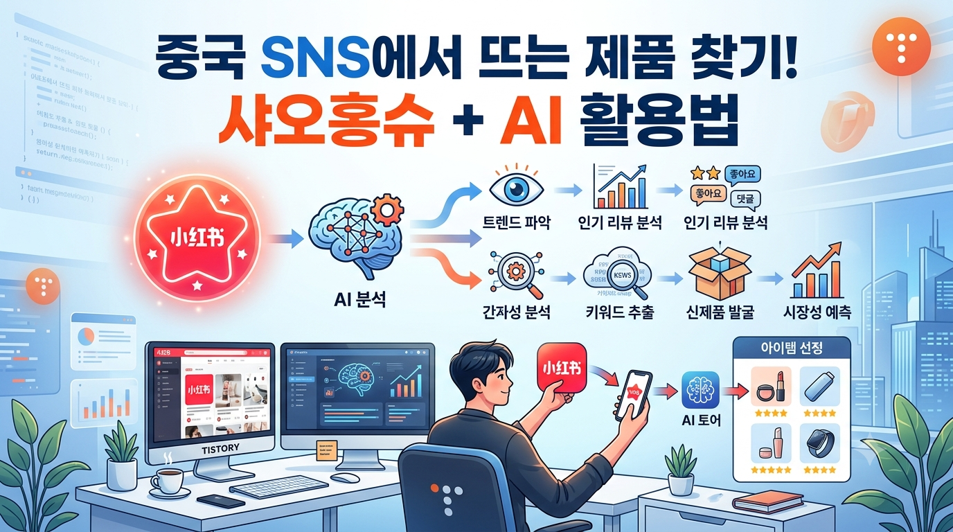 중국 SNS에서 뜨는 제품 찾기! 샤오홍슈와 AI 활용법 총정리