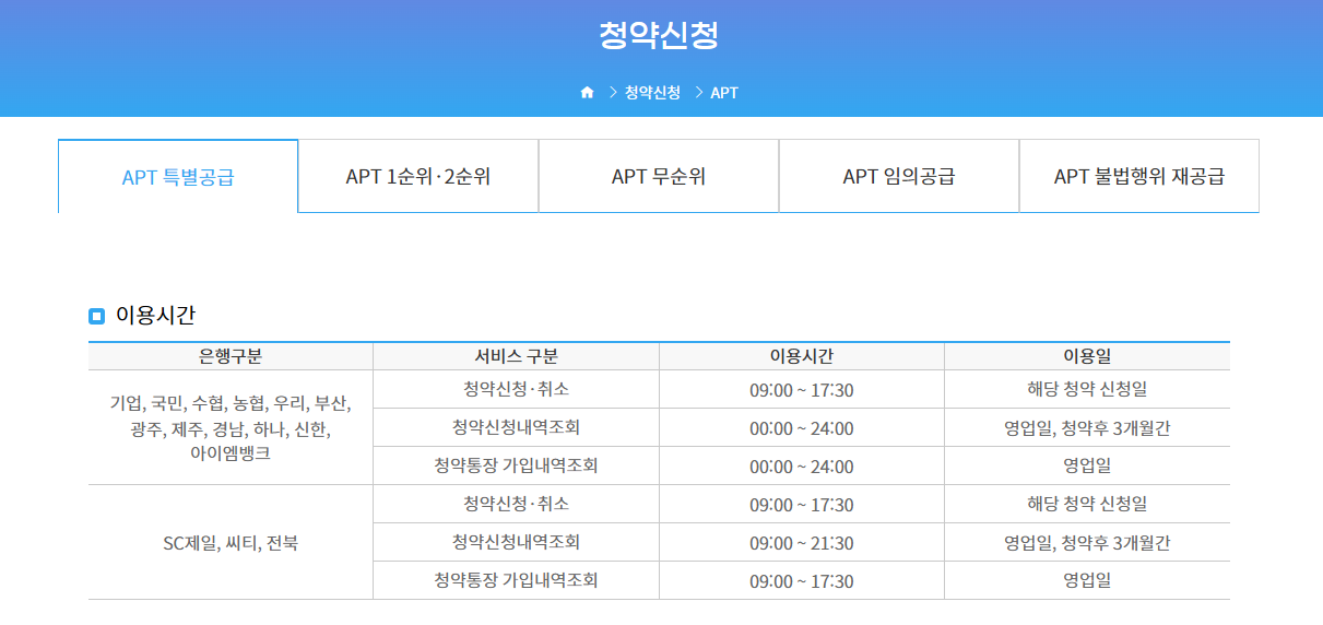 2025 아파트 청약 일정