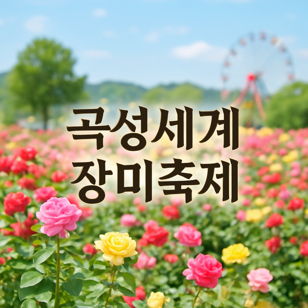 곡성 세계 장미 축제 일정, 입장권, 주차, 실시간 개화 현황!