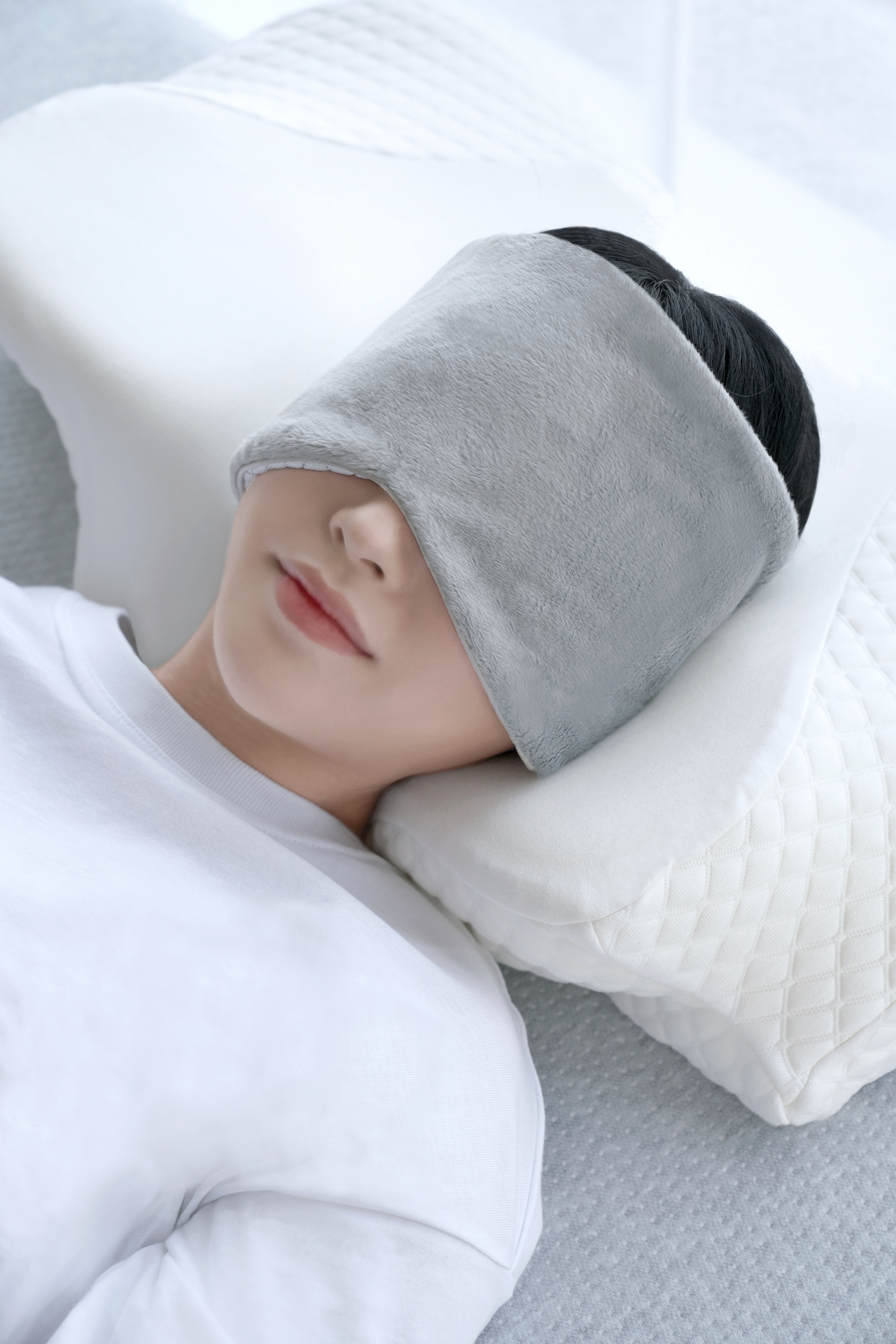 수면안대(양면안대 착용사진)