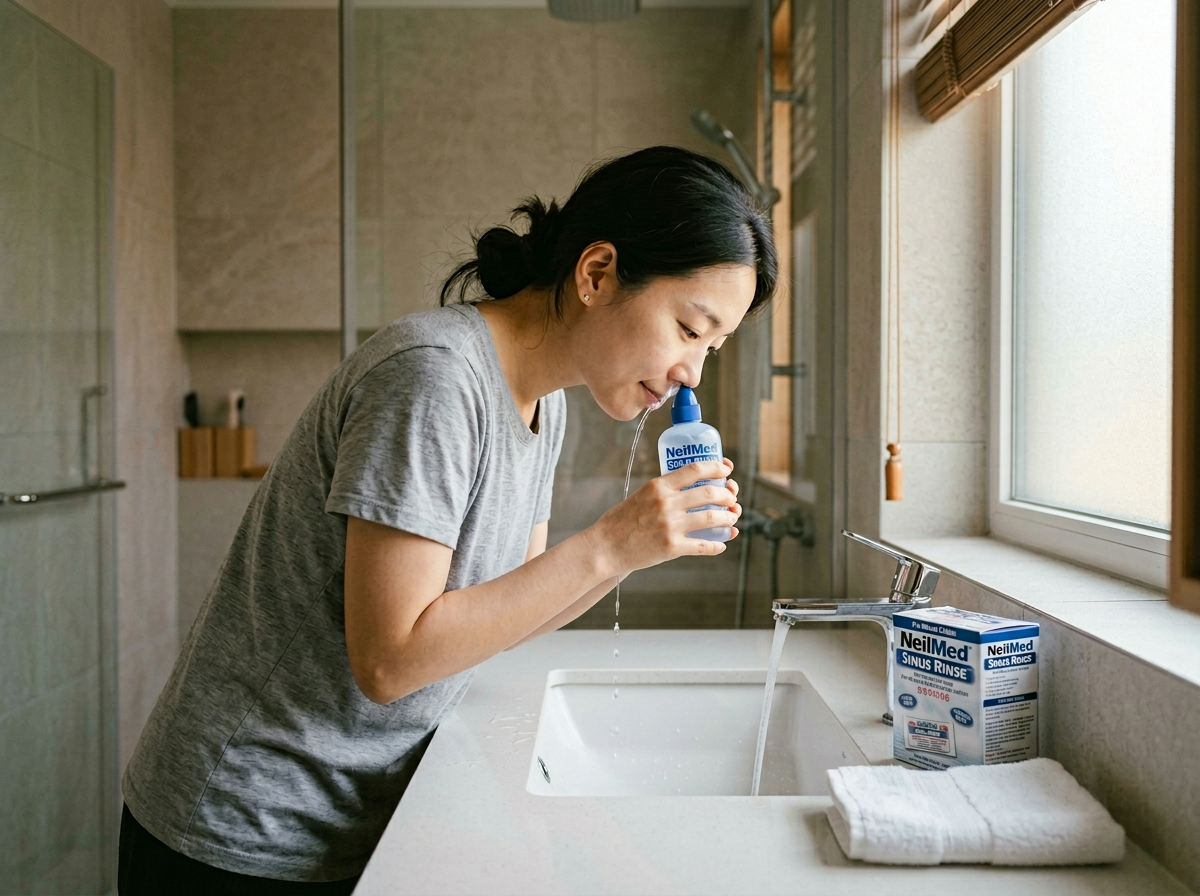 코세척 방법, 비강세척 알레르기비염, 생리식염수 코세척, 봄철 비염 관리