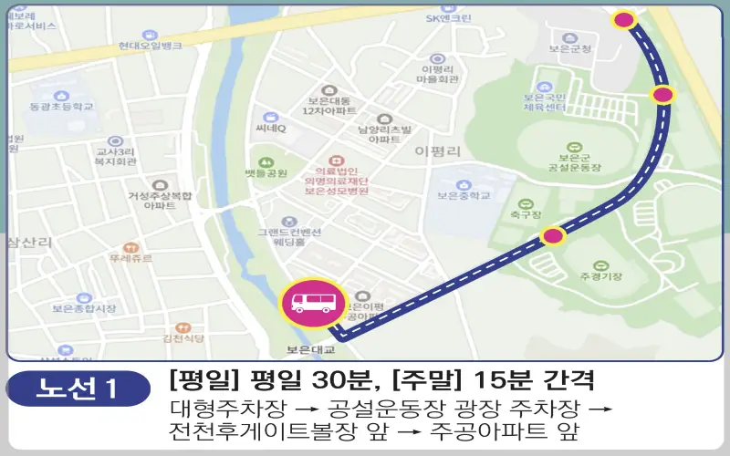 보은 대추축제 순환버스