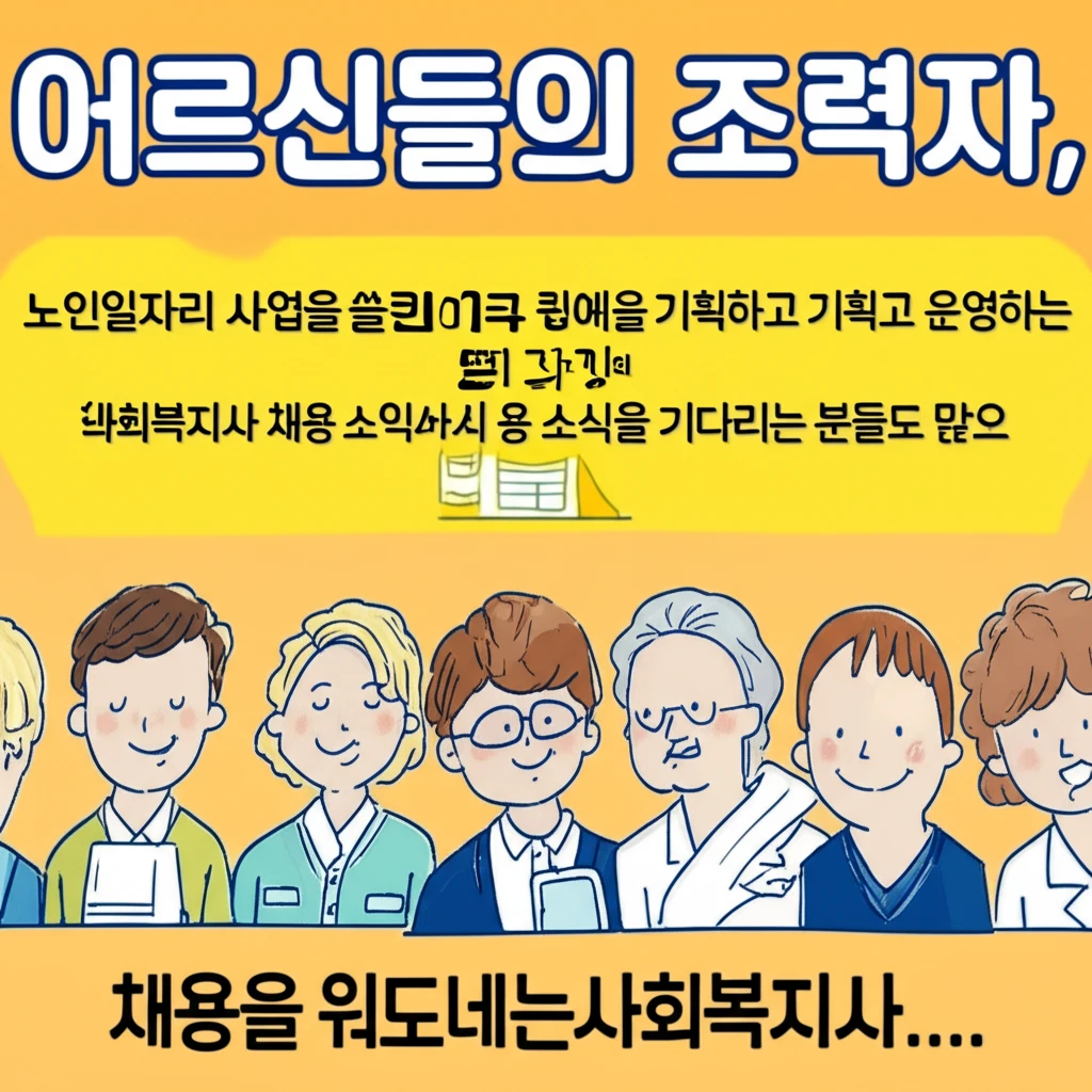 남양주 노인 일자리 모집 공고 확인과..