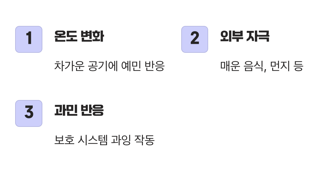 감기도 아닌데, 왜 갑자기 ‘홍수’가 날까?