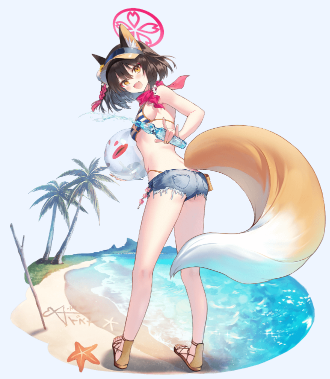 블루아카이브 이즈나 수영복