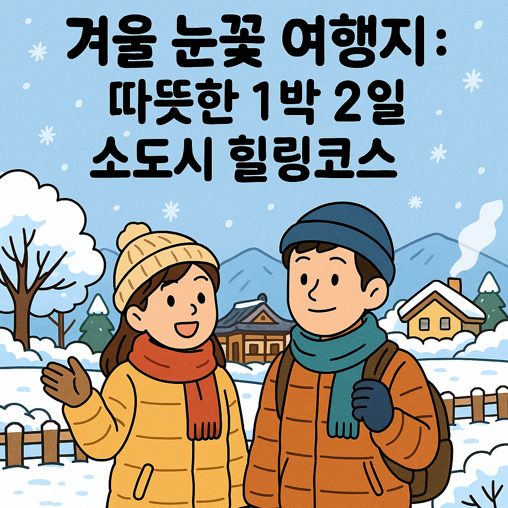 겨울 눈꽃 여행지 : 따뜻한 1박 2일 소도시 힐링코스
