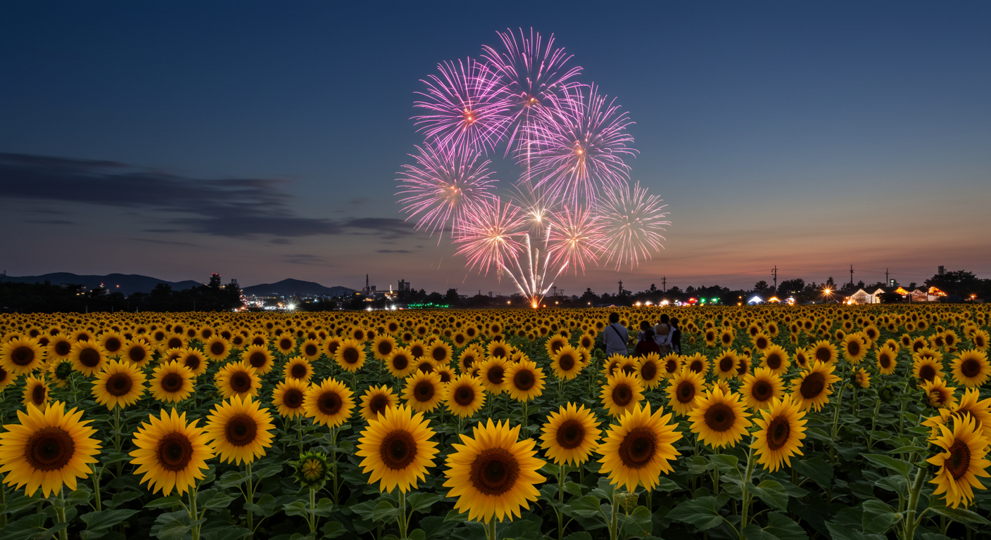 단 3일! 2025 영천동 해바라기 ‘불꽃쇼’ 완전체 1박2일 코스