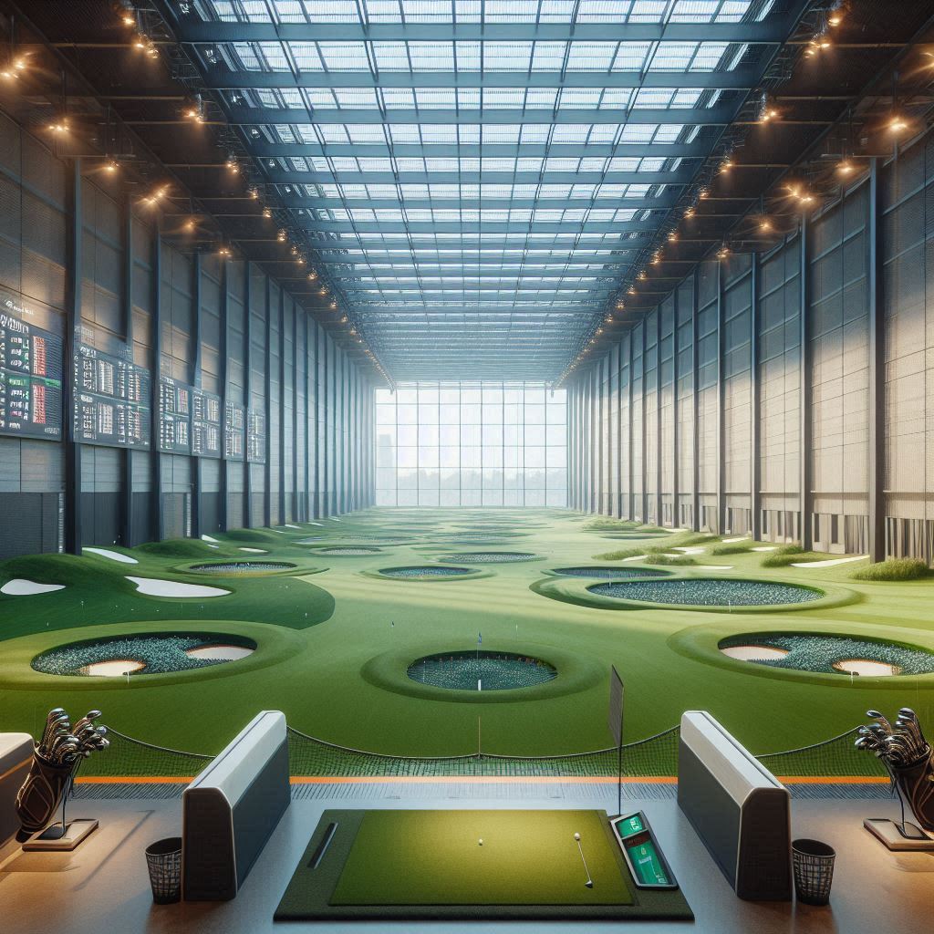 실내골프연습장 배경