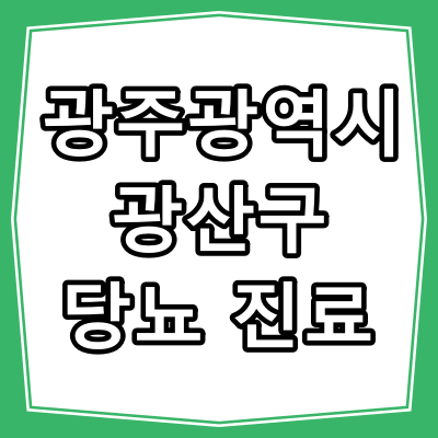 광주광역시 광산구 당뇨 진료 잘 하는 동네 병원