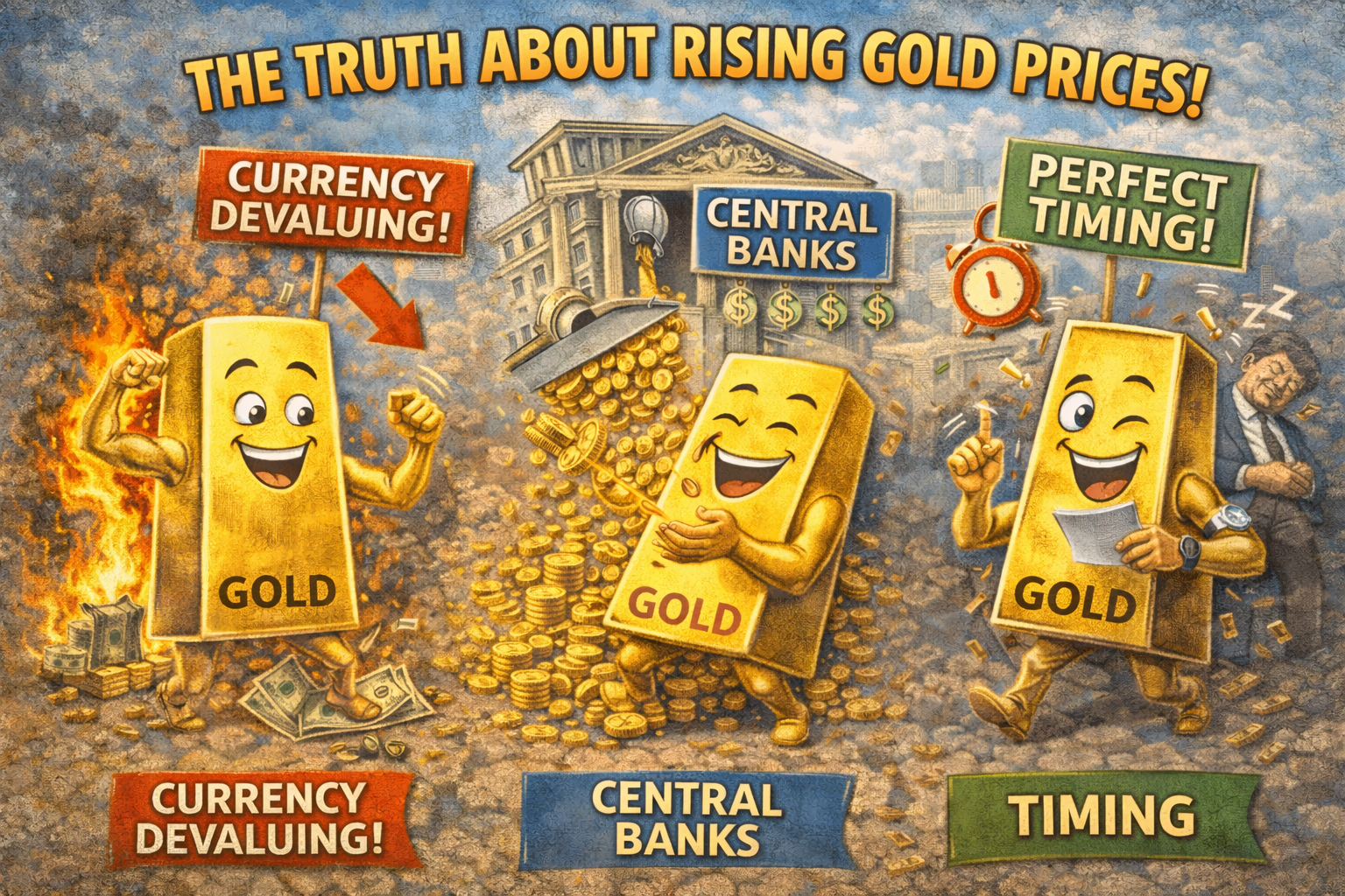 금값 상승의 진실(화폐가치, 중앙은행, 금값 상승, 투자타이밍)