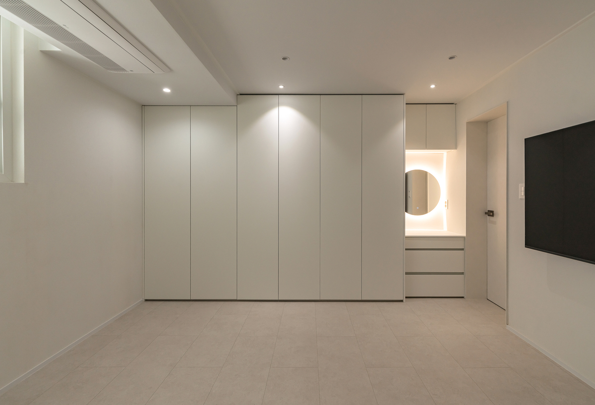 아파트 붙박이장 화장대 시공