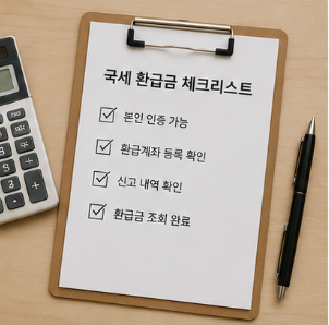 국세 환급금 조회는 정기적으로 확인