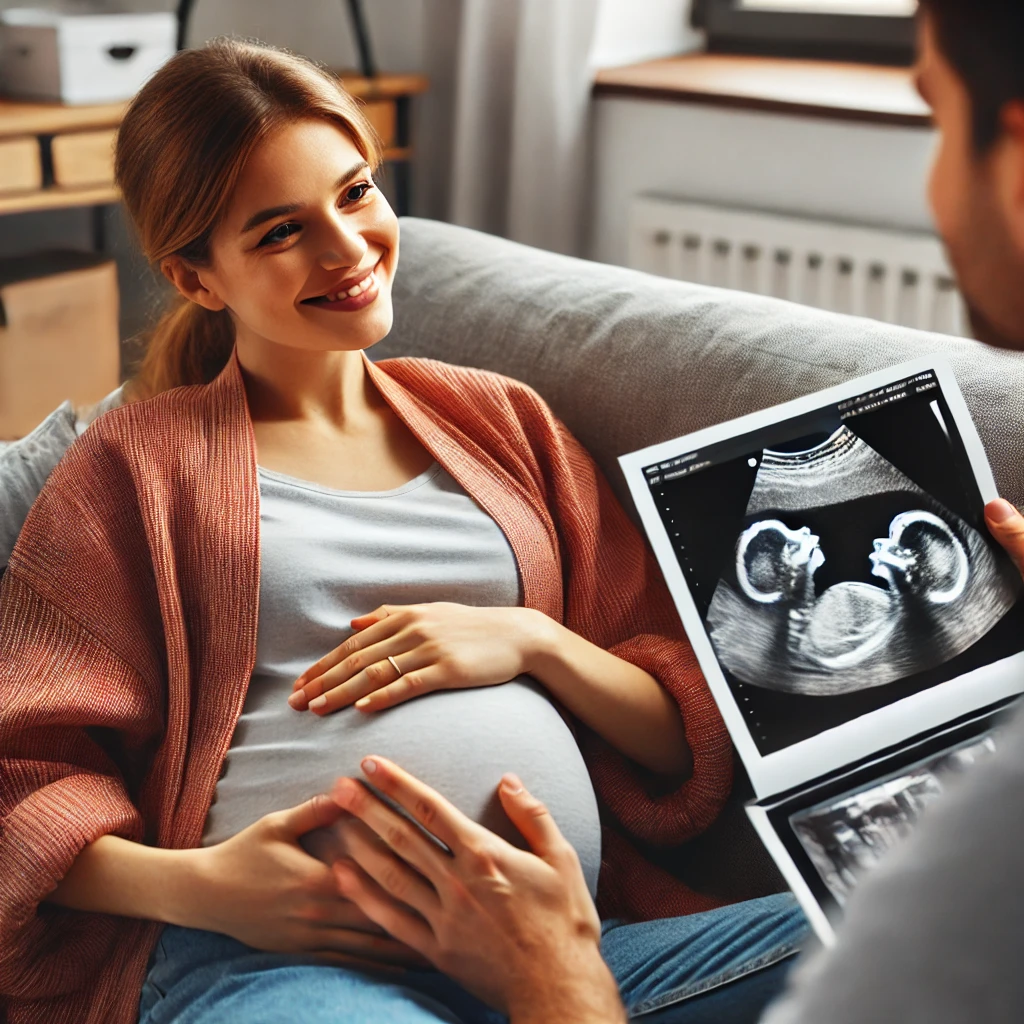 쌍둥이 임산부 사진