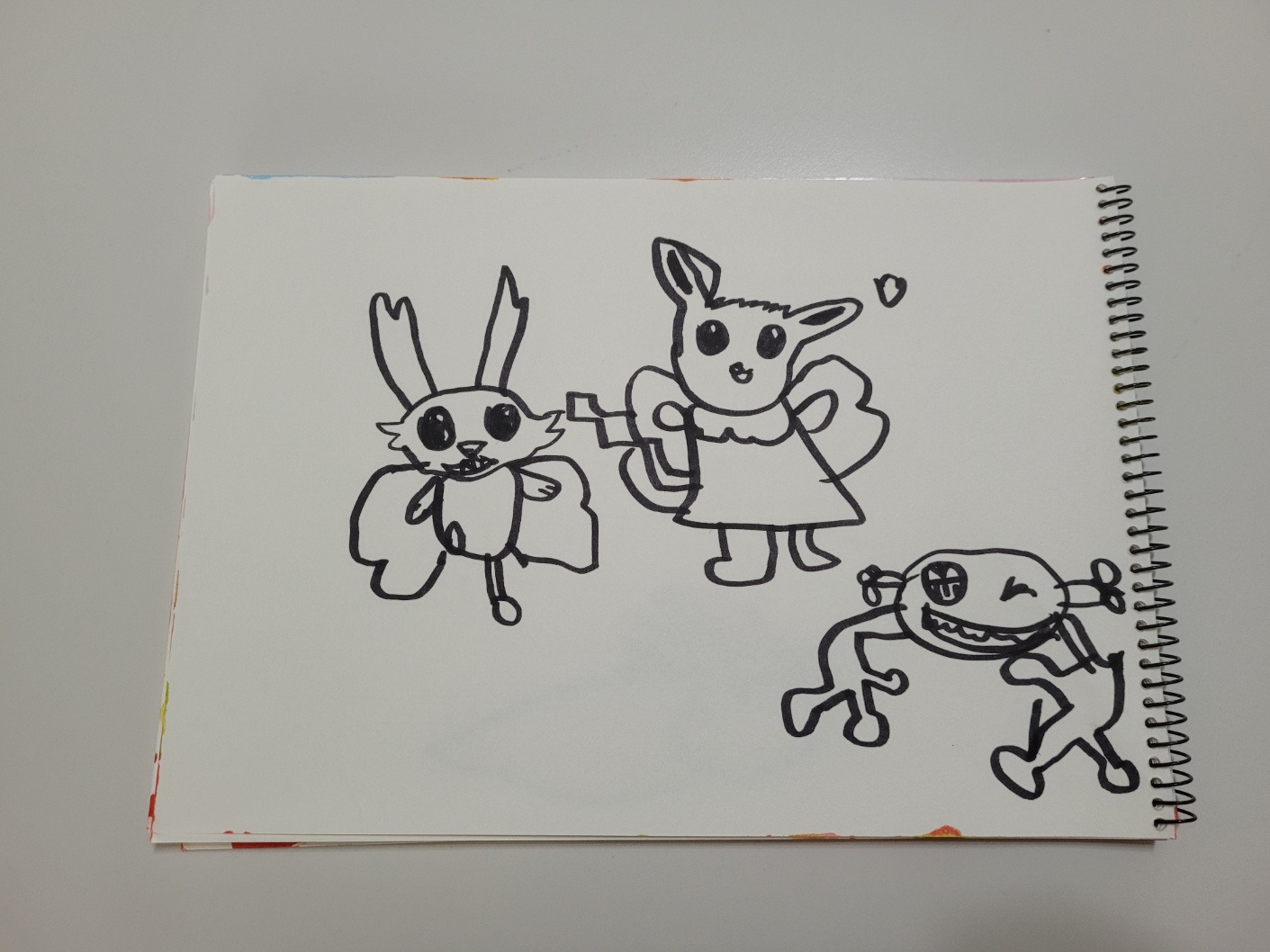 아이가 그린 수묵화