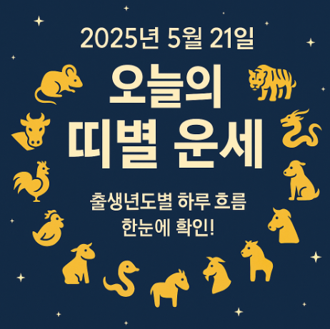 5월21알 띠별운세