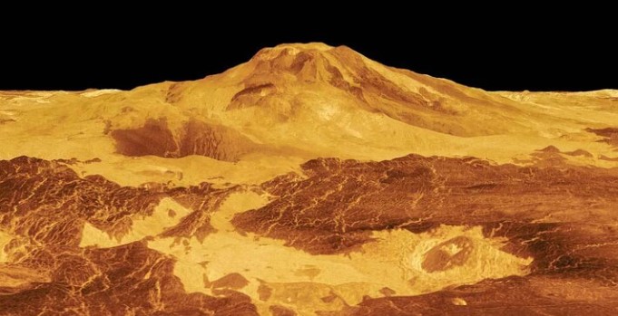 금성 표면에 화산