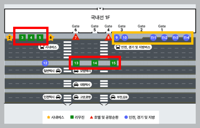 김포공항-리무진-타는곳
