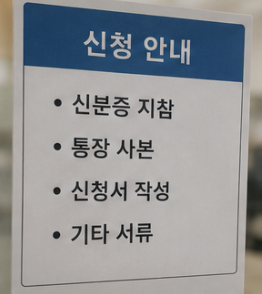 준비물 다시 확인
