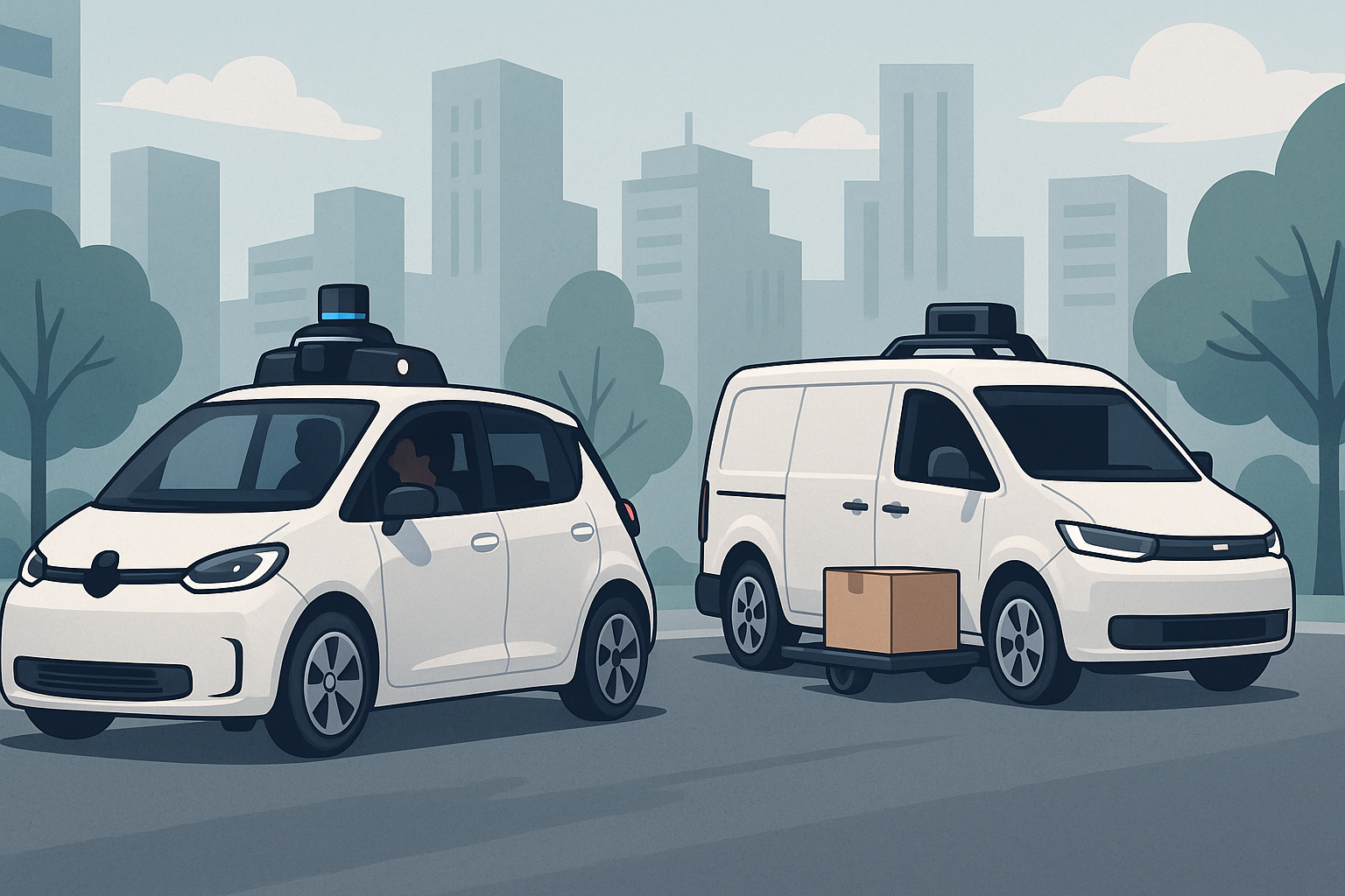로보택시와 무인 차량 배송