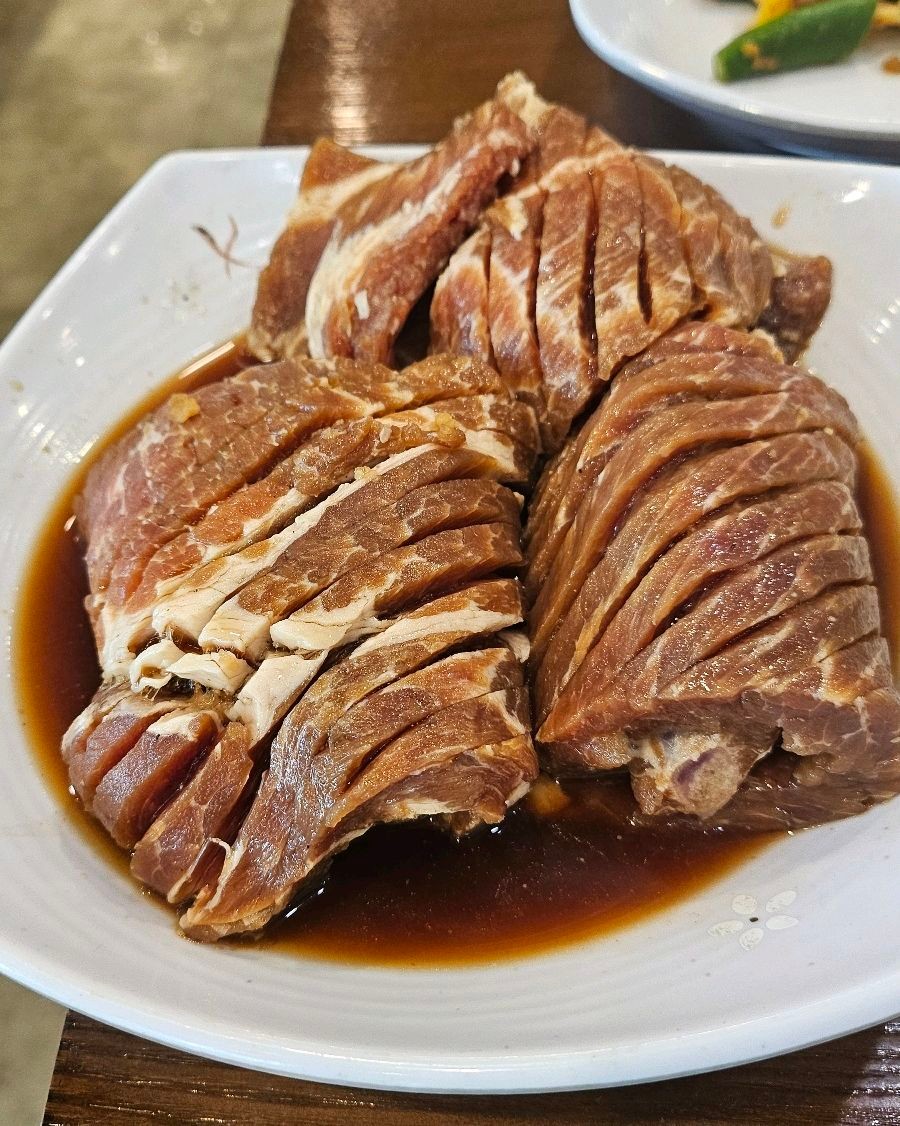 양념돼지갈비 굽기 전 사진