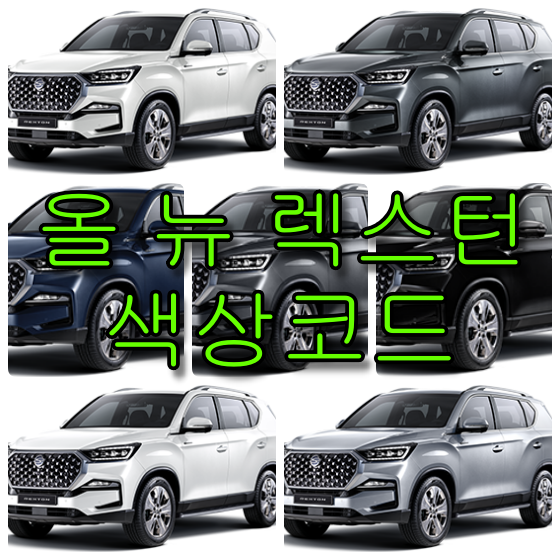 올 뉴 렉스턴 색상코드