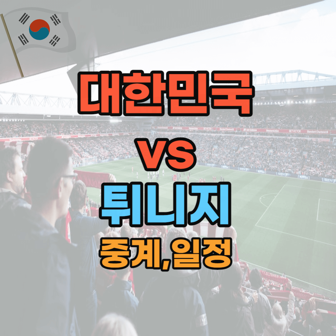 대한민국 튀니지 축구 중계