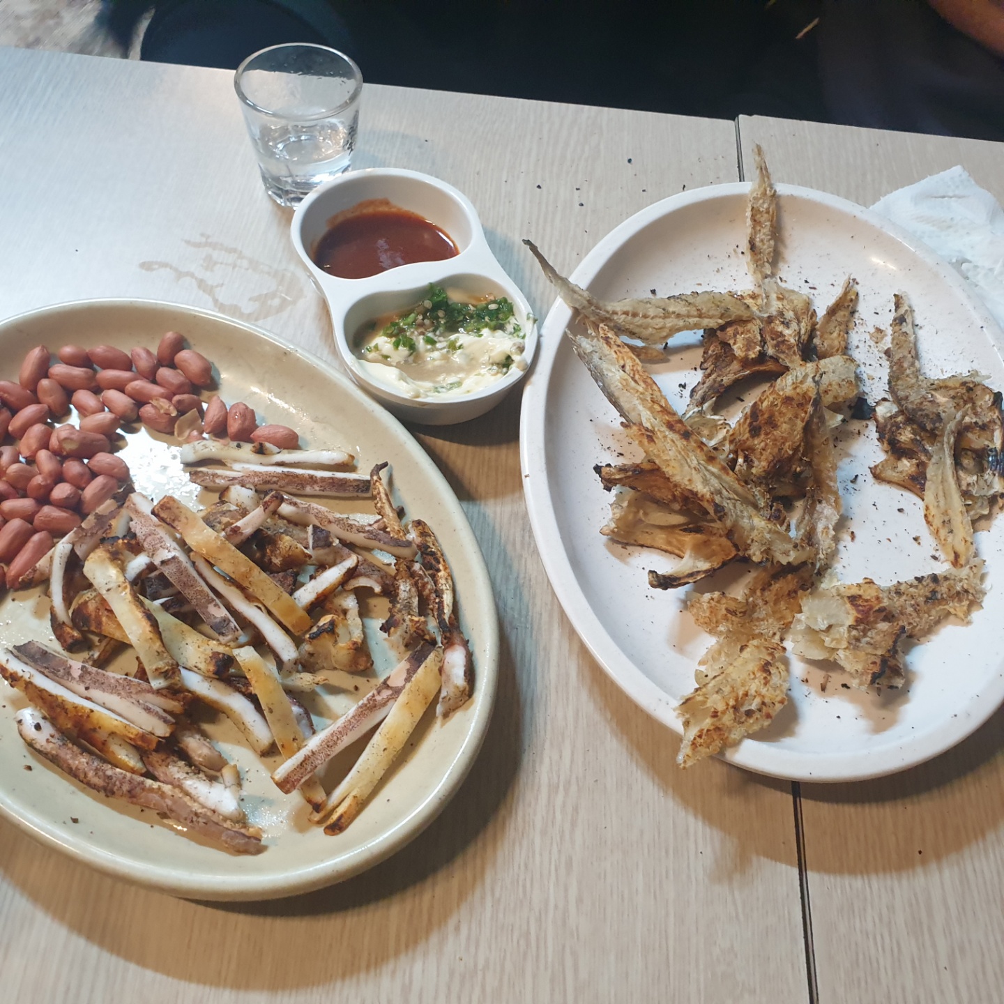 용문시장 왕노가리 안주