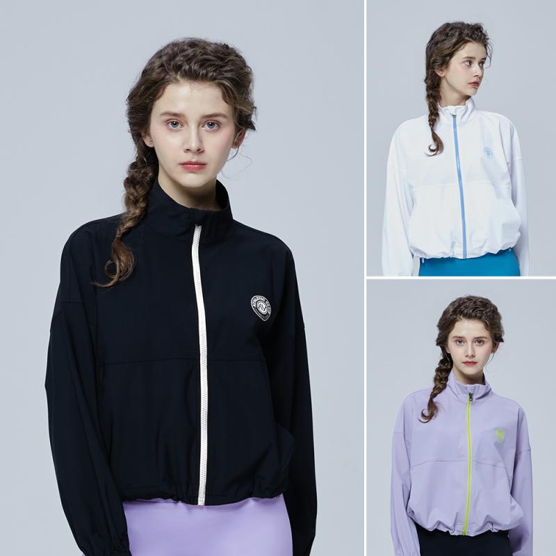 레이지비 쿨터치 에어라이트 크롭 여성 집업 래쉬가드 3컬러