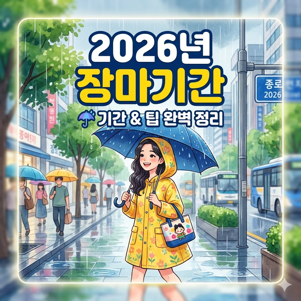 2026년 장마기간 예측 및 침수 피해 막는 필수 장마 대비 아이템 TOP 4