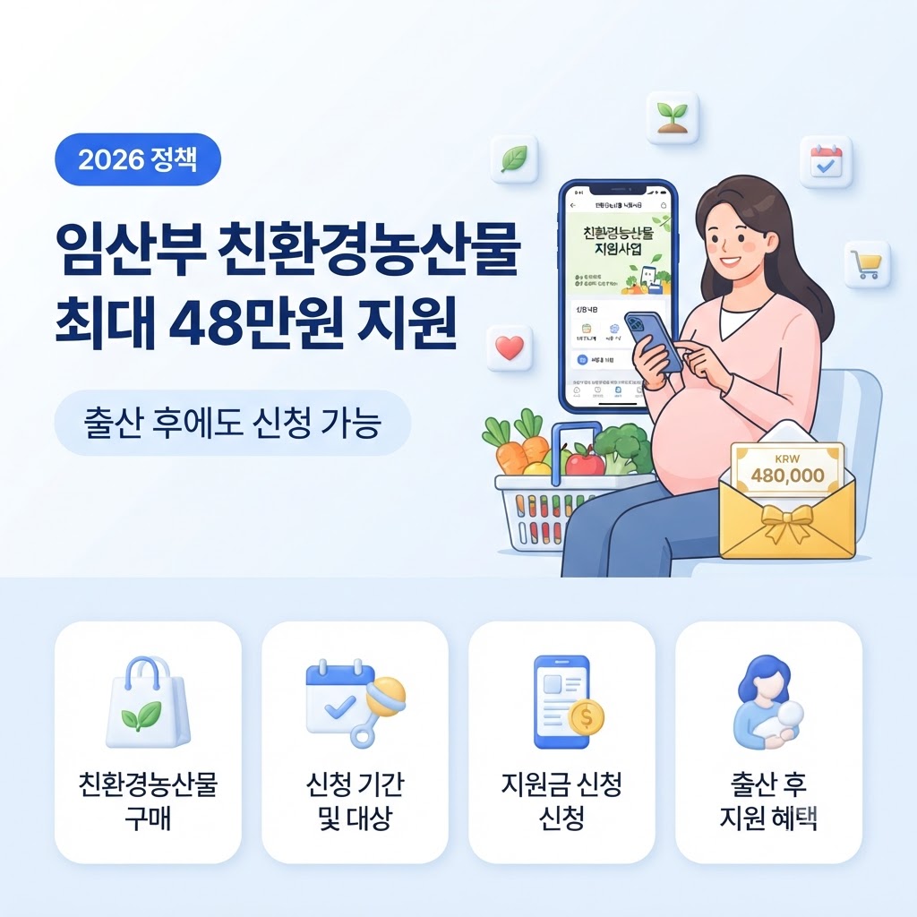 임산부 친환경 농산물 지원 대상 및 지원금 안내 썸네일