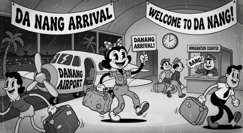 다낭 밤 공항 도착 관련 사진