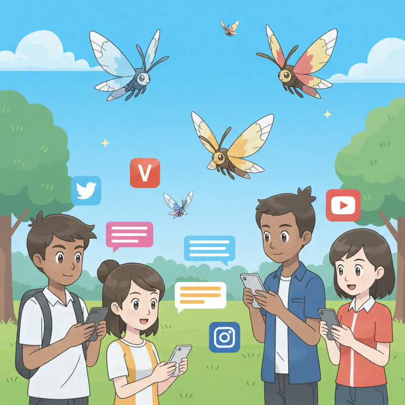 국제 교환으로 도감 채우기 팁