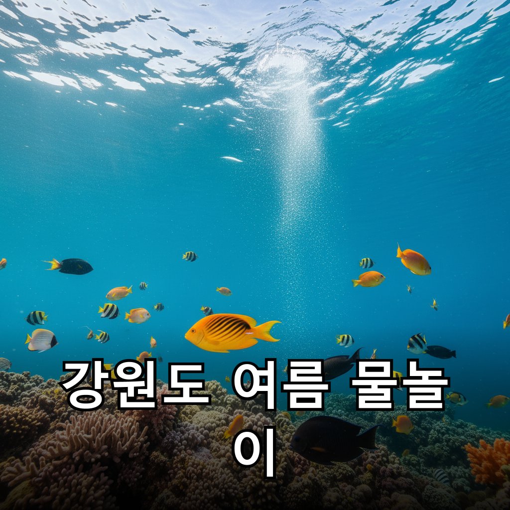 동해 바닷속을 유영하는 다채로운 열대어들