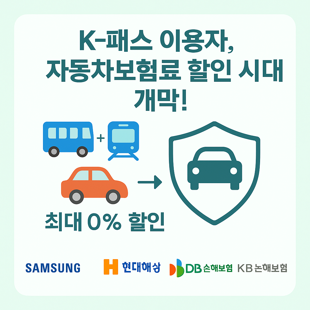 K-패스 이용자 자동차보험료 할인