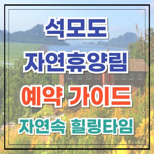 석모도자연휴양림 예약 가이드 자연 속 힐링 타임
