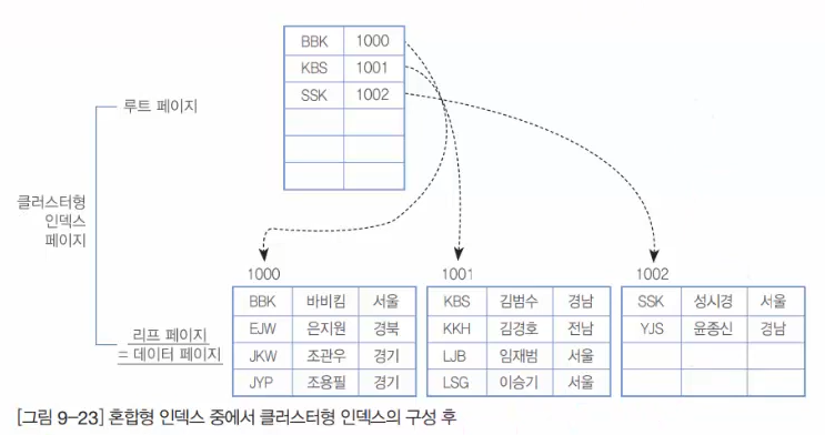 클러스터 + 보조 인덱스