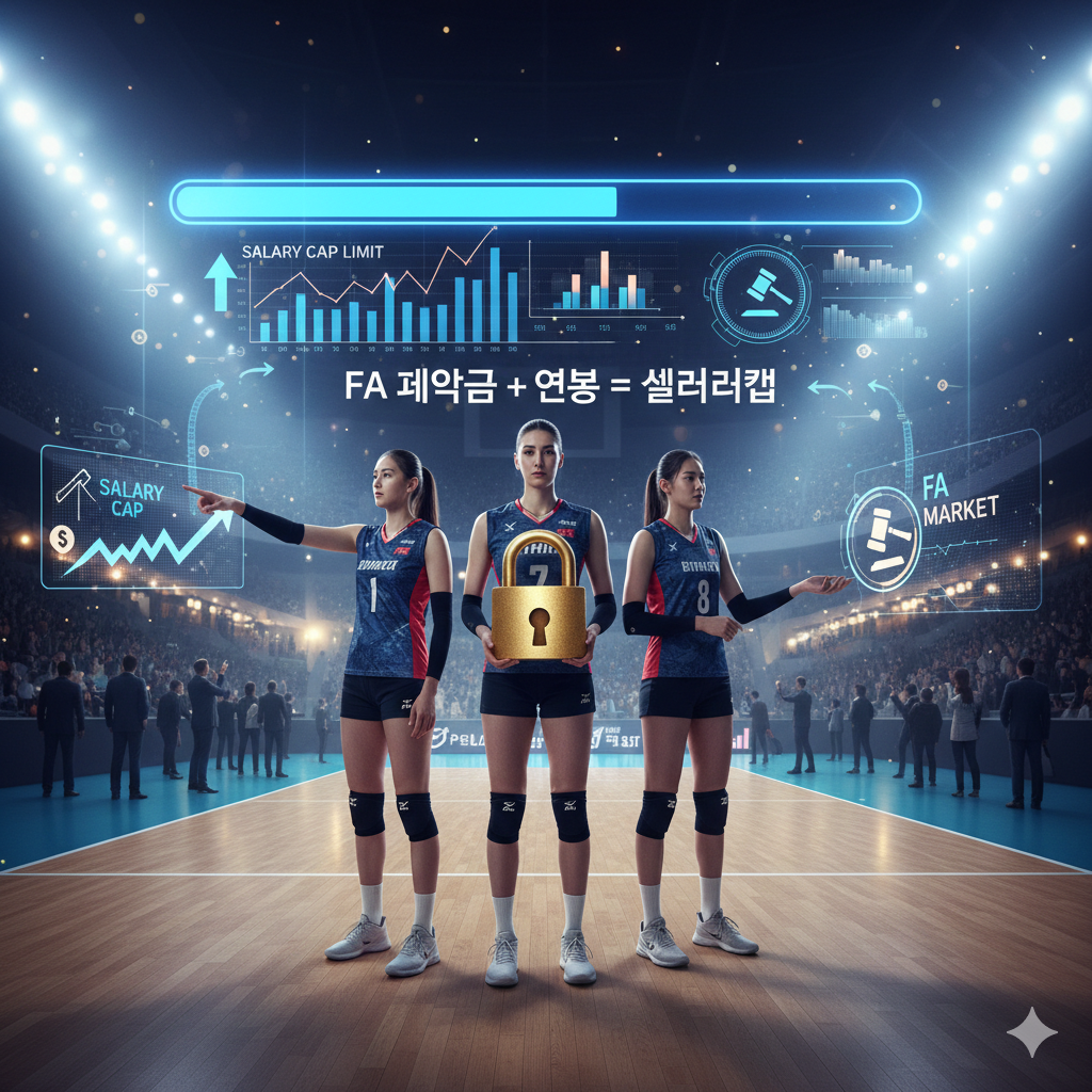 여자 배구 샐러리캡: 선수 연봉 상한제와 자유계약선수(FA) 시장의 흐름