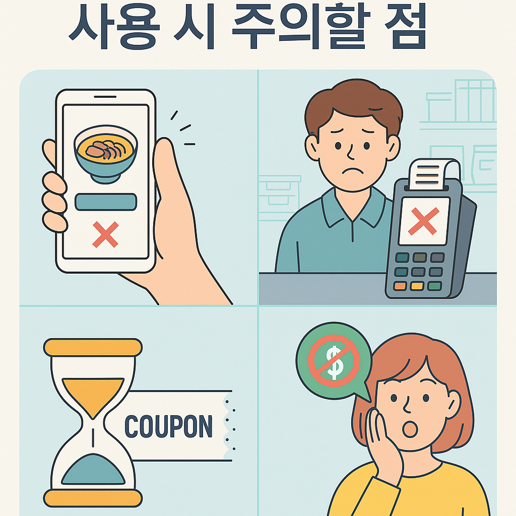 민생회복 소비쿠폰 사용 시 주의할 점